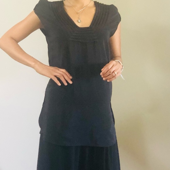 GEREN FORD BLACK SILK SLEEVELESS BLOUSE SZ XS! - Picture 3 of 8